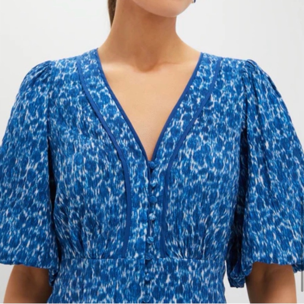 NWT Tuckernuck Royal Blue ikat Chantal Dress Size Large